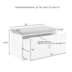 Harper 2Pc Entryway Set - 16.5"x33"x74" - Gray -Baxton Acme Shop bbb43d99 2fb7 4fab b1ee d8027c098e2a