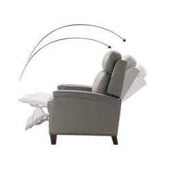 Gaspar Mid-Century Modern Pushback Recliner With Nailhead Trim By HULALA HOME - DOVE -Baxton Acme Shop bbbae300 d414 47c5 ab90 5cfd98c38ebc