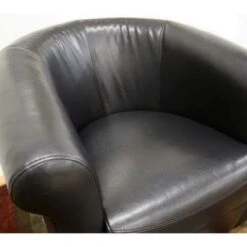 Baxton Studio 'Julian' Black Faux Leather Club Chair - Black -Baxton Acme Shop bc60fc6d 6354 4fc4 b599 6e83dec95873