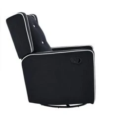 Odelia Swivel Glider Rocker Recliner - Chocolate,Microfiber -Baxton Acme Shop bc7ea321 891f 4af5 8df0 6b86bc4322a2