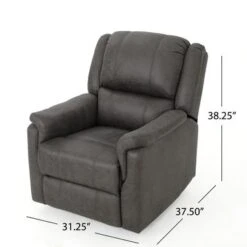 Jennette Microfiber Swivel Gliding Recliner By Christopher Knight Home - Slate -Baxton Acme Shop c01b140d e8d6 4796 a801 57bac5726ba9