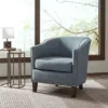 Slate Blue Fremont Barrel Arm Chair -Baxton Acme Shop c07ec8c1 61db 416c bdea edbd16b104cf