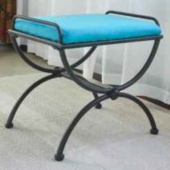 Cambridge Iron Vanity Bench With Cushion - Java -Baxton Acme Shop c0b9460d 77bf 4bcc 8ec0 ca02b1bef349