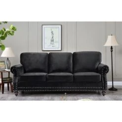Ramos Nailhead Velvet 2-Piece Set-Loveseat And Sofa - Green -Baxton Acme Shop c1809bfa b1db 4105 8677 d0dd1686df22