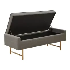 Trixie Grey Accent Bench -Baxton Acme Shop c22dc2d1 5e80 45e0 915e 022ae60d7dfd