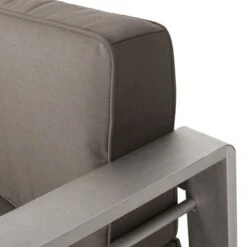 Cape Coral Aluminum Indoor/Outdoor Club Chair By Christopher Knight Home - Canvas Black+ Silver+Sunbrella -Baxton Acme Shop c23211c4 3341 4328 a560 e073164df928