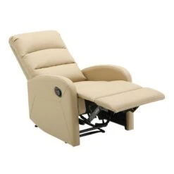Carson Carrington Marielle Recliner Chair - Cream Fabric -Baxton Acme Shop c26d70dc d0b6 48f9 ae89 020ca056910d