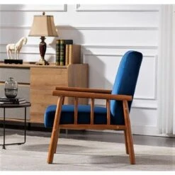 Robbie 25'' Wide Velvet Armchair - Eggplant -Baxton Acme Shop c3721c40 f2b9 46d6 ab4d c982318b2f17