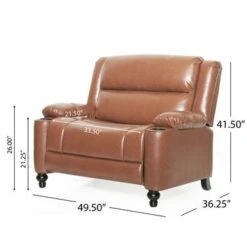 Leet Faux Leather Oversized Pushback Recliner By Christopher Knight Home - Espresso/ Dark Brown -Baxton Acme Shop c47e9b0a d818 4eac b0fe 2369e942a6f9