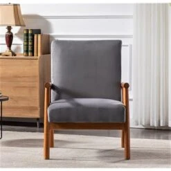 Robbie 25'' Wide Velvet Armchair - Black -Baxton Acme Shop c4e80952 6a39 42bf b1d4 1fe79cb15195