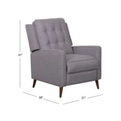 Abbyson Indio Mid Century Pushback Recliner - Grey -Baxton Acme Shop c4e95a16 d2ed 417c 931a fa39cb73c953