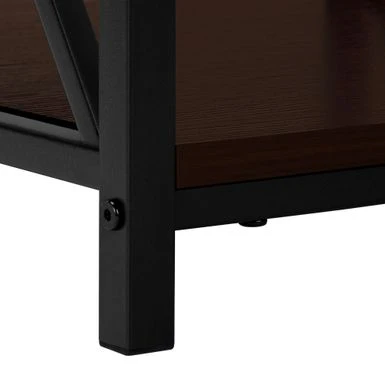 Accent Table/ Side/ End/ Nightstand/ Lamp/ Living Room/ Bedroom/ Metal/ Laminate/ Brown/ Black/ Contemporary/ Modern 10 Accent Table/ Side/ End/ Nightstand/ Lamp/ Living Room/ Bedroom/ Metal/ Laminate/ Brown/ Black/ Contemporary/ Modern - Image 8