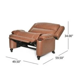Leet Faux Leather Oversized Pushback Recliner By Christopher Knight Home - Espresso/ Dark Brown -Baxton Acme Shop c7f10b21 5095 4db8 8561 3384423bd3e9