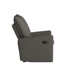 Avenue Greene Brodyn Gliding Recliner Chair With Memory Foam - Grey Linen -Baxton Acme Shop c81a9156 7238 4bb8 a372 2af118f0a955