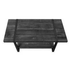 Coffee Table/ Accent/ Cocktail/ Rectangular/ Living Room/ 48"L/ Metal/ Laminate/ Black/ Contemporary/ Modern -Baxton Acme Shop c84f4ab6 bc08 428d a50e 7917c0b809d4