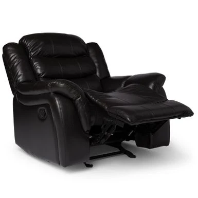 Hawthorne PU Leather Glider Recliner Chair By Christopher Knight Home - Black 8 Hawthorne PU Leather Glider Recliner Chair By Christopher Knight Home - Black - Image 6