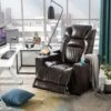 Nestfair Power Motion Recliner With USB Charging Port And Hidden Arm Storage - Brown -Baxton Acme Shop c9d13118 dc50 4513 87b4 aec2fe3b96f1