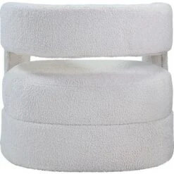 Teddy Sherpa Upholstered Accent Chair In White - White 11 Teddy Sherpa Upholstered Accent Chair In White - White -Baxton Acme Shop c9f5a043 4aa5 47ad bcdb 074032bd6fa1