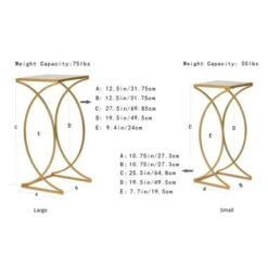 Glitzhome Set Of 2 Glam Glass Modern Side Table Sofa Table - Square-Silver -Baxton Acme Shop ca092dcf f69d 4769 b1a8 5325f44b4edb