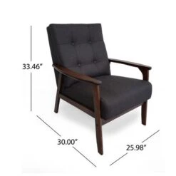 Aries Mid Century 3 Piece 5 Seater Fabric Chat Set By Christopher Knight Home - Charcoal Gray -Baxton Acme Shop ca8c04c9 1f75 4d83 bff8 fc5f88c4f3b2