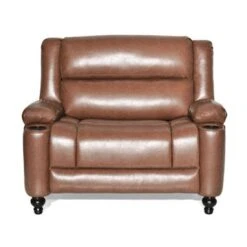 Leet Faux Leather Oversized Pushback Recliner By Christopher Knight Home - Espresso/ Dark Brown -Baxton Acme Shop caed13b6 3846 4d44 ac86 9739b85e2bed