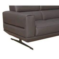 Abbyson Matilda Modern Top Grain Italian Leather Armchair - Grey -Baxton Acme Shop cb2afffc 9a4f 4273 9af4 4ec86374c417