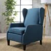 Wescott Wingback Pushback Recliner By Christopher Knight Home - Navy Blue -Baxton Acme Shop cbe414f7 c482 43fd 9777 c38dc750916a