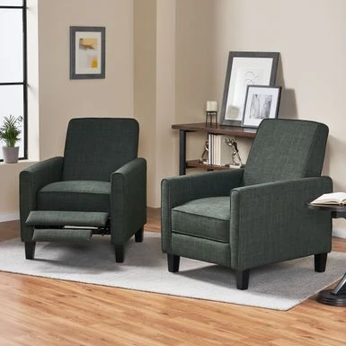 Darvis Recliners (Set Of 2) By Christopher Knight Home - Light Gray + Dark Brown 20 Darvis Recliners (Set Of 2) By Christopher Knight Home - Light Gray + Dark Brown - Image 18