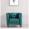 Fancher Kittleson Classic Chesterfield Chair - Green