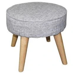 Ore International 13.5-inch Upholstered Teak Mid-century Foot Stool - Blue 8 Ore International 13.5-inch Upholstered Teak Mid-century Foot Stool - Blue -Baxton Acme Shop ccbea0c7 270c 4557 8e33 9567b34ed6a7