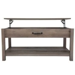 Lift Top Coffee Table With Storage - Grey - No Drawers -Baxton Acme Shop ce69aa34 958b 4bc5 be36 c9a04e5a96a0