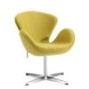 MOS Mid-Century Modern Wool Swivel Adjustable Accent Lounge Chair - Citron Yellow -Baxton Acme Shop ce6c1524 f9e5 4ab8 9b30 adf957363c8c