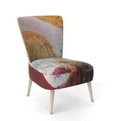 Designart "Abstract Watercolor With Red And Yellow" Upholstered Contemporary Accent Chair - Arm Chair - Arm Chair -Baxton Acme Shop d01457d8 d383 4352 808f 6968ff7ed5b1