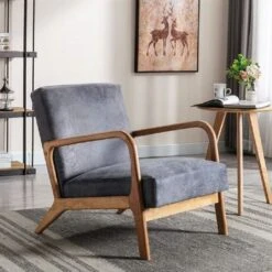 Glostrup 25.2'' Wide Armchair - Camel -Baxton Acme Shop d2736848 ac0f 4383 96d1 6520730998e2