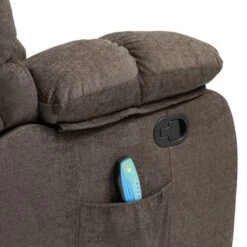 Blackshear Indoor Pillow Tufted Massage Recliner By Christopher Knight Home - Black + Brown -Baxton Acme Shop d2a665e1 70ac 40b7 9961 e487a8d50856