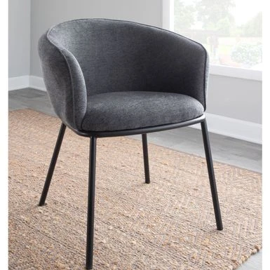 Porch & Den Kacie Upholstered Arm Chair - Cream Fabric 4 Porch & Den Kacie Upholstered Arm Chair - Cream Fabric - Image 2