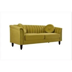 Hills Tufted Back Nailhead 75.2" Sofa - Green -Baxton Acme Shop d48f8c10 6f19 4d9a ad3d 5beb63af8702
