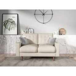 Cordell Loveseat - Red -Baxton Acme Shop d4edb11a fd9a 4735 b5aa 865633bb8dc6