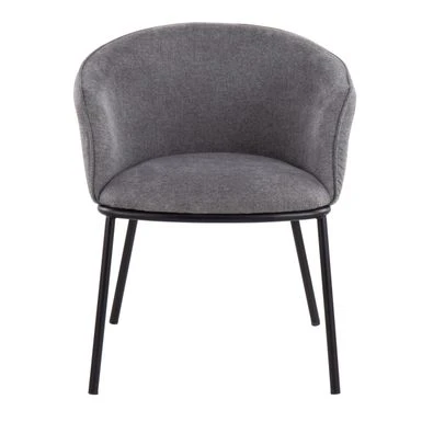 Porch & Den Kacie Upholstered Arm Chair - Cream Fabric 7 Porch & Den Kacie Upholstered Arm Chair - Cream Fabric - Image 5