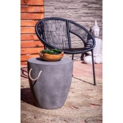 Plastic Rattan Contemporary Outdoor Chair 30 X 29 X 23 - 29 X 23 X 30 - Black -Baxton Acme Shop d60c8ff9 782e 4f4e 88c0 0d08d2c3edba