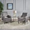 Mervynn Mid-Century Modern Microfiber Recliner (Set Of 2) By Christopher Knight Home - Grey -Baxton Acme Shop d6330dd8 b4e6 49a5 b9dc 7d0f55b88e89