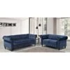 Brooks Classic Chesterfield 2-Piece Living Room Set-Loveseat & Sofa - Dark Blue -Baxton Acme Shop d64e93e8 9939 44fc 835c 2ed8adf693ef