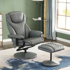 Mcombo Recliner With Ottoman, Massage 360 Swivel Leisure Chair Faux Leather 4901 - Cream White 31 Mcombo Recliner With Ottoman, Massage 360 Swivel Leisure Chair Faux Leather 4901 - Cream White -Baxton Acme Shop d670562e d5fc 4a7c 85a1 e985409e00c8