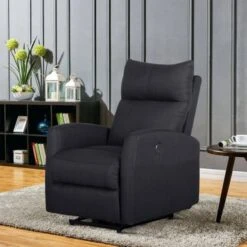29.25'' Wide Manual Glider Standard Recliner - Light Gray -Baxton Acme Shop d69a85f5 06eb 42bb 95f9 269241d99c8d