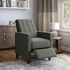 Copper Grove Button Tufted Pushback Recliner Chair - Apple Green -Baxton Acme Shop d73e6393 d437 4466 93c6 675e6af8ebd2