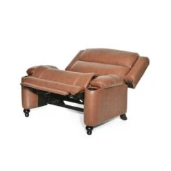 Leet Faux Leather Oversized Pushback Recliner By Christopher Knight Home - Espresso/ Cognac Brown -Baxton Acme Shop d80061ae cec4 4272 b76f 1ffbc8b131a6