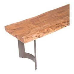 Aurelle Home Brown Rustic Live Edge Bench - Brown -Baxton Acme Shop d80b42b0 63c2 4a93 a372 5b691125fa06