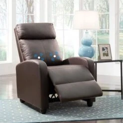 Homall Massage Recliner PU Faux Leather Home Theater Recliner With Padded Seat - Black -Baxton Acme Shop d80d3c63 92ce 42ff be6b 8c05e3b91eee