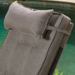 Ostia Wicker Recliner With Cushion By Christopher Knight Home - Brown -Baxton Acme Shop d96648a5 58a1 4b91 8646 c79204d4d981