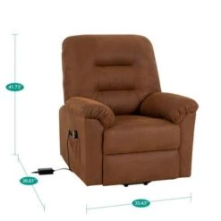 Electric Power Lift Recliner Chair Sofa, Remote Controlled Power Lift Chair, Comfortable Power Lift Recliners For Elderly Gray - Mocha -Baxton Acme Shop d99c09d0 3008 48e2 b785 dc9cd25c558c